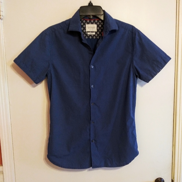 Cactus Man Other - Cactus Man Slim Fit Short Sleeve Pin Dot Shirt